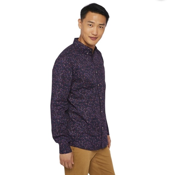 George Men's  Long Sleeve Soft Washed Poplin Shirt - Picture 2 of 10